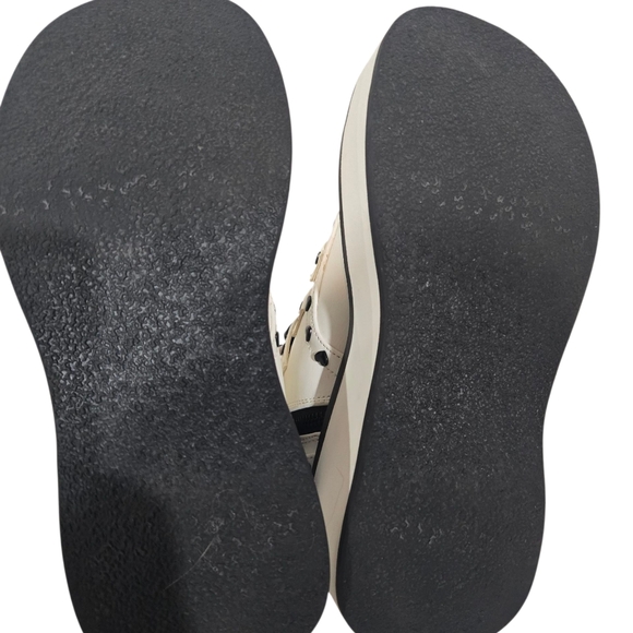 Demonia Emily White Black Combat Boots 7 - Picture 6 of 9